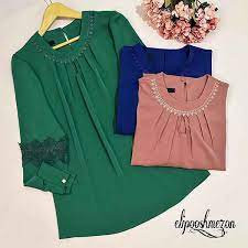 تونیک استین گیپور چین دار