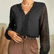 شومیز زیبای استین گیپور